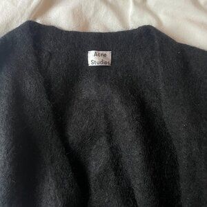 Acne Studios Black 100% Mohair Sweater, Size M